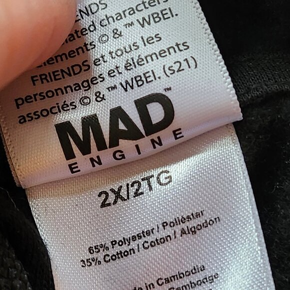 Friends Central Perk 1994-2004 Black Hoodie Pull over Sweater Size XXL 2XL - Picture 5 of 5